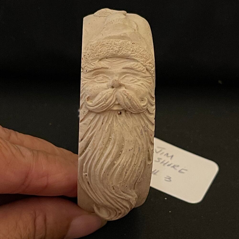 Vintage 1990 Jim Shore Santa Unpainted Resin Bangle Bracelet JS 90 Copyright #3